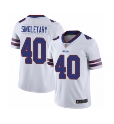 Men's Buffalo Bills #40 Devin Singletary White Vapor Untouchable Limited Player Football Jersey