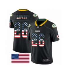 Men's Green Bay Packers #26 Darnell Savage Jr. Limited Black Rush USA Flag Football Jersey