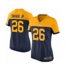 Women's Green Bay Packers #26 Darnell Savage Jr. Game Navy Blue Alternate Football Jersey