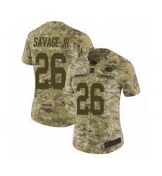Women's Green Bay Packers #26 Darnell Savage Jr. Limited Camo 2018 Salute to Service Football Jersey