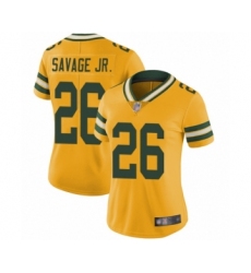Women's Green Bay Packers #26 Darnell Savage Jr. Limited Gold Rush Vapor Untouchable Football Jersey