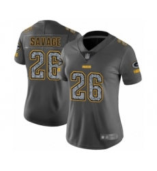 Women's Green Bay Packers #26 Darnell Savage Jr. Limited Gray Static Fashion Limited Football Jersey