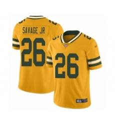 Youth Green Bay Packers #26 Darnell Savage Jr. Limited Gold Inverted Legend Football Jersey