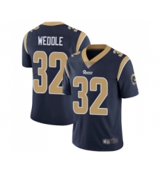 Men's Los Angeles Rams #32 Eric Weddle Navy Blue Team Color Vapor Untouchable Limited Player Football Jersey
