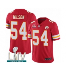 Youth Kansas City Chiefs #54 Damien Wilson Red Team Color Vapor Untouchable Limited Player Super Bowl LIV Bound Football Jersey
