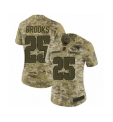 Women's New England Patriots #25 Terrence Brooks Limited Camo 2018 Salute to Service Football Jersey