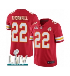 Men's Kansas City Chiefs #22 Juan Thornhill White Vapor Untouchable Limited Player Super Bowl LIV Bound Football Jersey