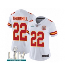 Women's Kansas City Chiefs #22 Juan Thornhill White Vapor Untouchable Limited Player Super Bowl LIV Bound Football Jersey