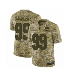 Youth Kansas City Chiefs #99 Khalen Saunders Limited Camo 2018 Salute to Service Football Jersey