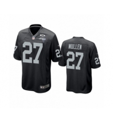Men's Oakland Raiders #27 Trayvon Mullen Black 2020 Inaugural Season Game Jersey