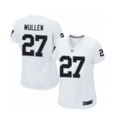 Women's Oakland Raiders #27 Trayvon Mullen Game White Football Jersey