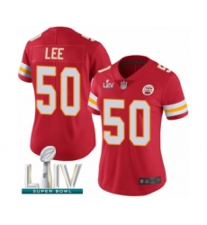 Women's Kansas City Chiefs #50 Darron Lee Red Team Color Vapor Untouchable Limited Player Super Bowl LIV Bound Football Jersey