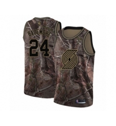 Youth Portland Trail Blazers #24 Kent Bazemore Swingman Camo Realtree Collection Basketball Jersey