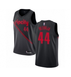 Men's Portland Trail Blazers #44 Mario Hezonja Authentic Black Basketball Jersey - 2018 19 City Edition