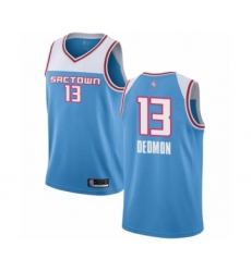 Men's Sacramento Kings #13 Dewayne Dedmon Authentic Blue Basketball Jersey - 2018 19 City Edition