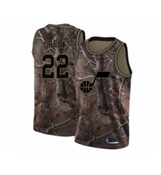 Men's Utah Jazz #22 Jeff Green Swingman Camo Realtree Collection Basketball Jersey
