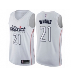 Women's Washington Wizards #21 Moritz Wagner Swingman White Basketball Jersey - City Edition