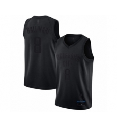 Men's Oklahoma City Thunder #8 Danilo Gallinari Swingman Black MVP Basketball Jersey