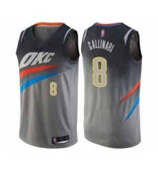 Women's Oklahoma City Thunder #8 Danilo Gallinari Swingman Gray Basketball Jersey - City Edition