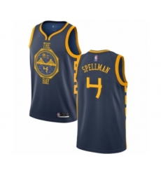 Women's Golden State Warriors #4 Omari Spellman Swingman Navy Blue Basketball Jersey - City Edition