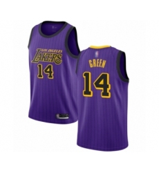 Youth Los Angeles Lakers #14 Danny Green Swingman Purple Basketball Jersey - City Edition