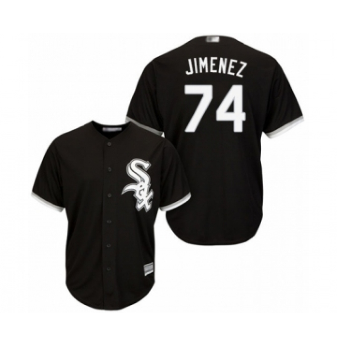 Men's Chicago White Sox #74 Eloy Jimenez Replica Black Alternate Home Cool Base Baseball Jersey