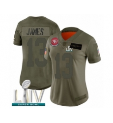 Women's San Francisco 49ers #13 Richie James Limited Olive 2019 Salute to Service Super Bowl LIV Bound Football Jersey