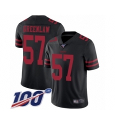 Men's San Francisco 49ers #57 Dre Greenlaw Black Vapor Untouchable Limited Player 100th Season Football Jersey