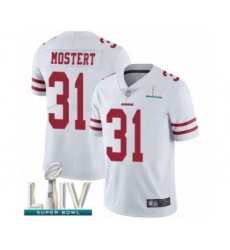 Men's San Francisco 49ers #31 Raheem Mostert White Vapor Untouchable Limited Player Super Bowl LIV Bound Football Jersey