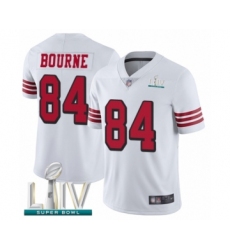 Men's San Francisco 49ers #84 Kendrick Bourne Limited White Rush Vapor Untouchable Super Bowl LIV Bound Football Jersey