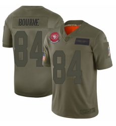 Youth San Francisco 49ers #84 Kendrick Bourne Limited Camo 2019 Salute to Service Football Jersey