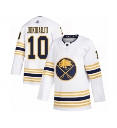 Youth Buffalo Sabres #10 Henri Jokiharju Authentic White 50th Season Hockey Jersey