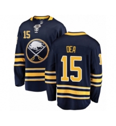 Youth Buffalo Sabres #15 Jean-Sebastien Dea Fanatics Branded Navy Blue Home Breakaway Hockey Jersey