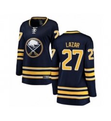 Women's Buffalo Sabres #27 Curtis Lazar Fanatics Branded Navy Blue Home Breakaway Hockey Jersey