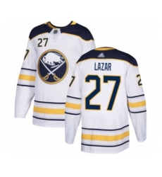 Youth Buffalo Sabres #27 Curtis Lazar Authentic White Away Hockey Jersey