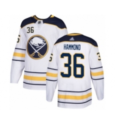 Youth Buffalo Sabres #36 Andrew Hammond Authentic White Away Hockey Jersey