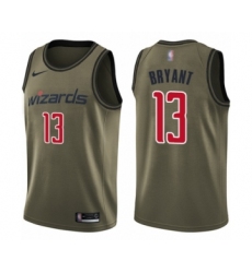 Men's Washington Wizards #13 Thomas Bryant Swingman Green Salute to Service Basketball Jersey