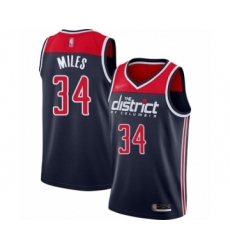 Women's Washington Wizards #34 C.J. Miles Swingman Navy Blue Finished Basketball Jersey - Statement Edition