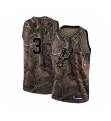 Women's San Antonio Spurs #3 Keldon Johnson Swingman Camo Realtree Collection Basketball Jersey