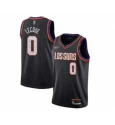 Youth Phoenix Suns #0 Jalen Lecque Swingman Black Basketball Jersey - 2019 20 City Edition