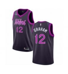 Youth Minnesota Timberwolves #12 Treveon Graham Swingman Purple Basketball Jersey - City Edition