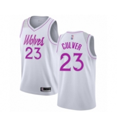 Youth Minnesota Timberwolves #23 Jarrett Culver White Swingman Jersey - Earned Edition