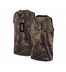 Men's Miami Heat #0 Meyers Leonard Swingman Camo Realtree Collection Basketball Jersey