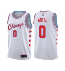 Women's Chicago Bulls #0 Coby White Swingman White Basketball Jersey - City Edition