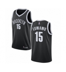 Women's Brooklyn Nets #15 Timothe Luwawu Authentic Black Basketball Jersey - Icon Edition
