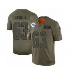 Youth Los Angeles Rams #63 Austin Corbett Limited Olive 2019 Salute to Service Football Jersey