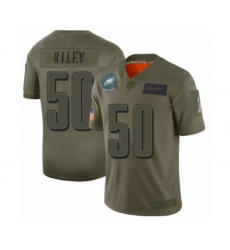 Men's Philadelphia Eagles #50 Duke Riley Limited Olive 2019 Salute to Service Football Jersey