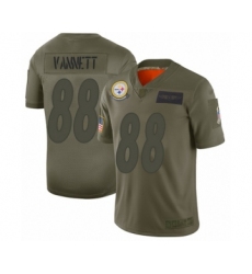 Youth Pittsburgh Steelers #88 Nick Vannett Limited Olive 2019 Salute to Service Football Jersey