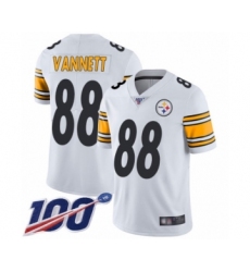 Youth Pittsburgh Steelers #88 Nick Vannett White Vapor Untouchable Limited Player 100th Season Football Jersey
