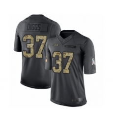 Youth Seattle Seahawks #37 Quandre Diggs Limited Black 2016 Salute to Service Football Jersey